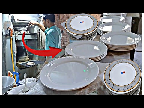 How Make a Plate | Melamine Plate Manufacturing Amazing Process