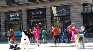 Charlie Brown Christmas flashmob.