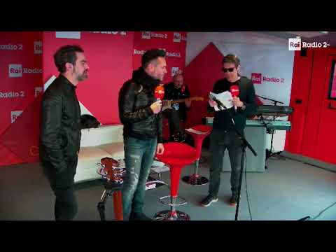 Nek imita Maurizio Costanzo (Sanremo 2019 - Radio 2)