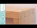 Modern Plywood Bench With Lap Construction
