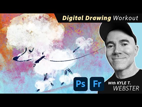 Digital Drawing Workout: Drawing Dogs with Custom Brushes with Kyle T. Webster