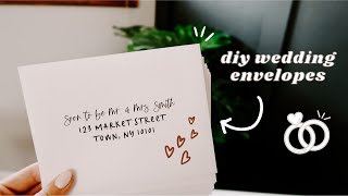 DIY WEDDING ENVELOPES // How To Print On Envelopes At Home (EASY!) With Canon Printer