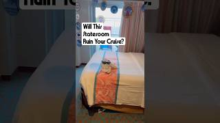 Will this Stateroom Ruin Your Cruise? #cruisevacation #cruisetips #cruisestateroom #shorts