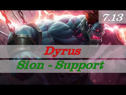 Dyrus - Sion vs Lulu - Support Season 7 Patch 7.13 (Ranked GamePlay)