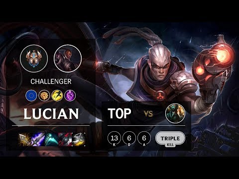 Lucian Top vs Gangplank - EUW Challenger Patch 10.10