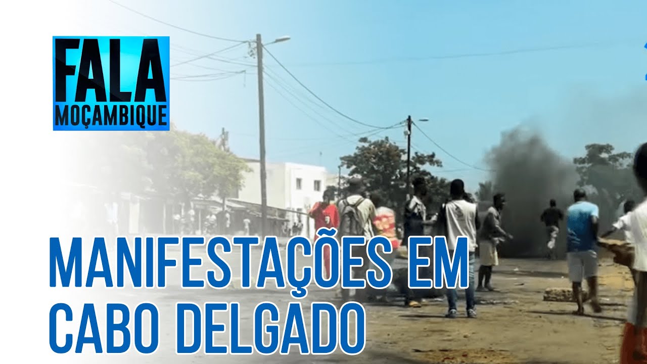 Manifestantes voltam bloquear estradas em Pemba depois de terem incendiado edifícios da Frelimo