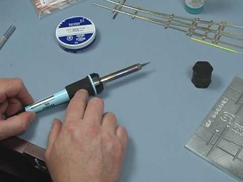 Using The 35W Weller Soldering Iron For Model Railroad Trackwork