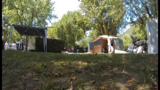 preview picture of video 'Setting up camp Millau 2013'