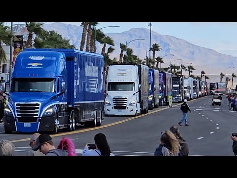 NASCAR Hauler Parade Oct. 18, 2024 at Las Vegas Motor Speedway LVMS!