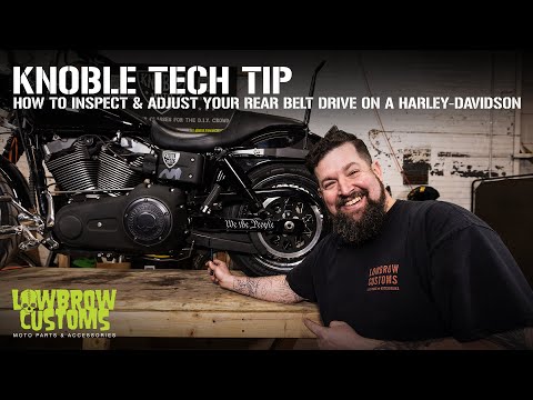Knoble Tech Tips: How To Inspect And Adjust Your Rear Belt Drive On A Harley-Davidson Motorcycle