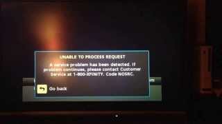 Xfinity Comcast Error Code NOSRC Danbury, CT