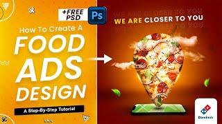 How to create a simple pizza ads flyer in photoshop Step by Step Tutorial