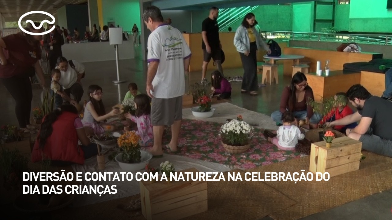 Diversão e contato com a natureza na celebração do dia das crianças