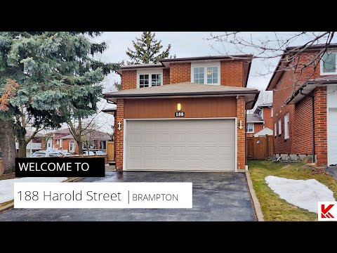Welcome to 188 Harold Street | Brampton