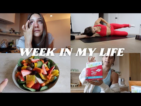 WEEK IN MY LIFE: mental health check-in, healthy grocery haul + spring outfit inspo!