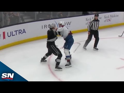 Avalanche's Josh Manson Lays Massive Hit, Answers The Call On Fight Vs. Kings