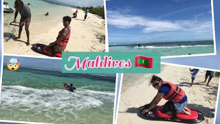 Maldives tour telugu  Fun gamea  kneeboarding  Arr