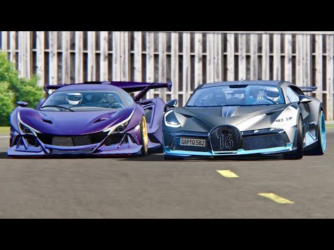 Bugatti Divo vs Apollo Intensa Emozione - Top Gear Track