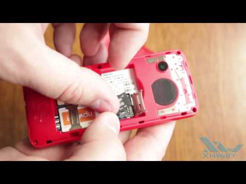 Как вставить SIM-карту в Philips Xenium E103 (XHW.BY)