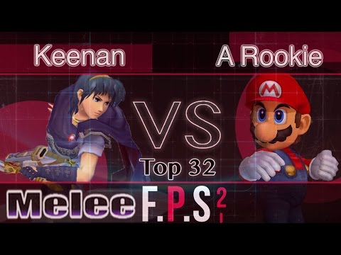 Keenan (Marth) vs. SFS|A Rookie (Mario) - Melee Top 32 - FPS2