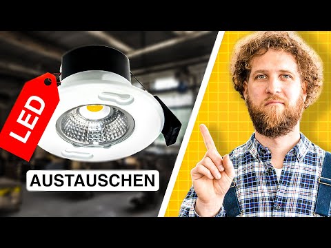 Replacing halogen spotlights with LED recessed spotlights (instructions)