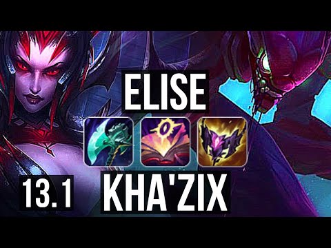 ELISE vs KHA'ZIX (JNG) | 6/0/11, Rank 7 Elise, Dominating | KR Grandmaster | 13.1
