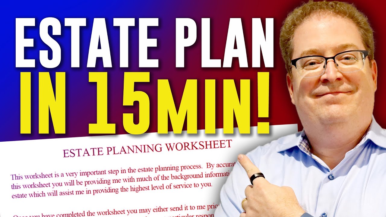 SAVE YOUR LIFE: Structure your Estate Plan in 15 minutes!