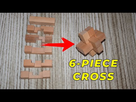 How To Solve the 6 Piece Wooden cross Puzzle