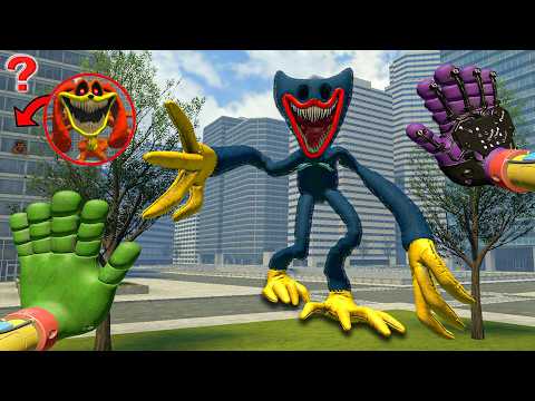 HUGGY WUGGY And DOGDAY FROM POPPY PLAYTIME APPEARS ACROSS THE GOLDEN CITY! | Garry's mod Battle