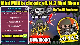 Mini Militia classic mod menu 0.14.3 || Mini Militia VMz mod || Mini Militia mod apk