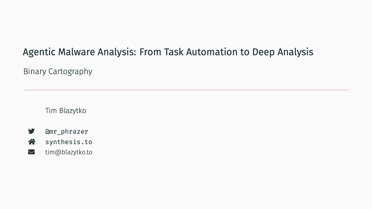 Agentic Malware Analysis: From Task Automation to Deep Analysis