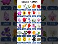 Most Important Words For Daily Use 30 Flowers Name In English Flowers Name Grammar Flowers