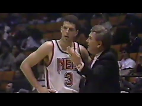 Drazen Petrovic Nets 18 pts vs Nuggets (1991)