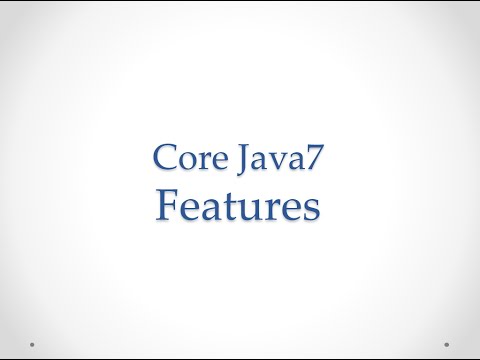Java 7 Core Features 3 Minute