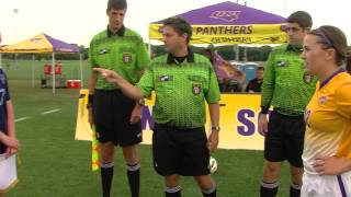 UNI Soccer - Aug. 26, 2014 - St. Ambrose - Coin toss