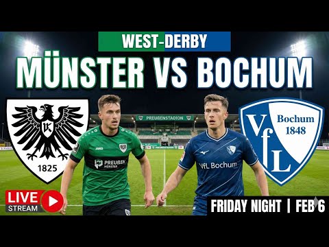 🔴 LIVE: Preußen Münster vs VfL Bochum | 2. Bundesliga Round 21 Stream