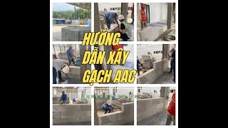 TOÀN CẢNH HƯỚNG DẪN THI CÔNG GẠCH NHẸ BÊ TÔNG KHÍ CHƯNG ÁP AAC NHÀ XƯỞNG GĂNG TAY Y TẾ XANH BÀU BÀNG