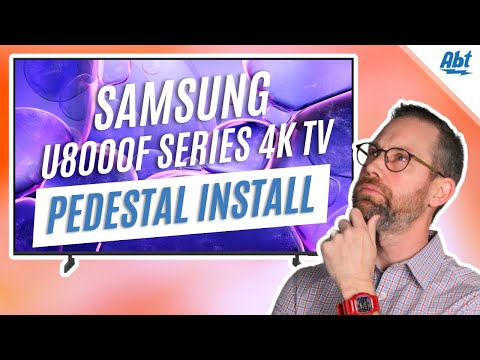 How To Install The Samsung U8000F Series Pedestal