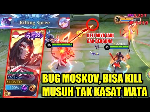 TOP GLOBAL MOSKOV PAKAI BUILD ONE HIT !! MUSUH GAK SEMPAT KABUR UDAH M4T1 - MOBILE LEGENDS
