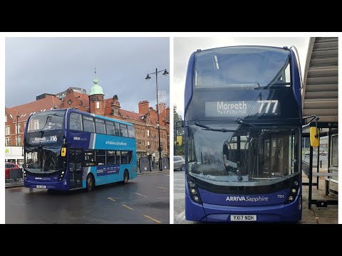 *Insanely Rare* Arriva Northumbria 7551 on the 777 to Morpeth Bus Station Via Ponteland Front. St.
