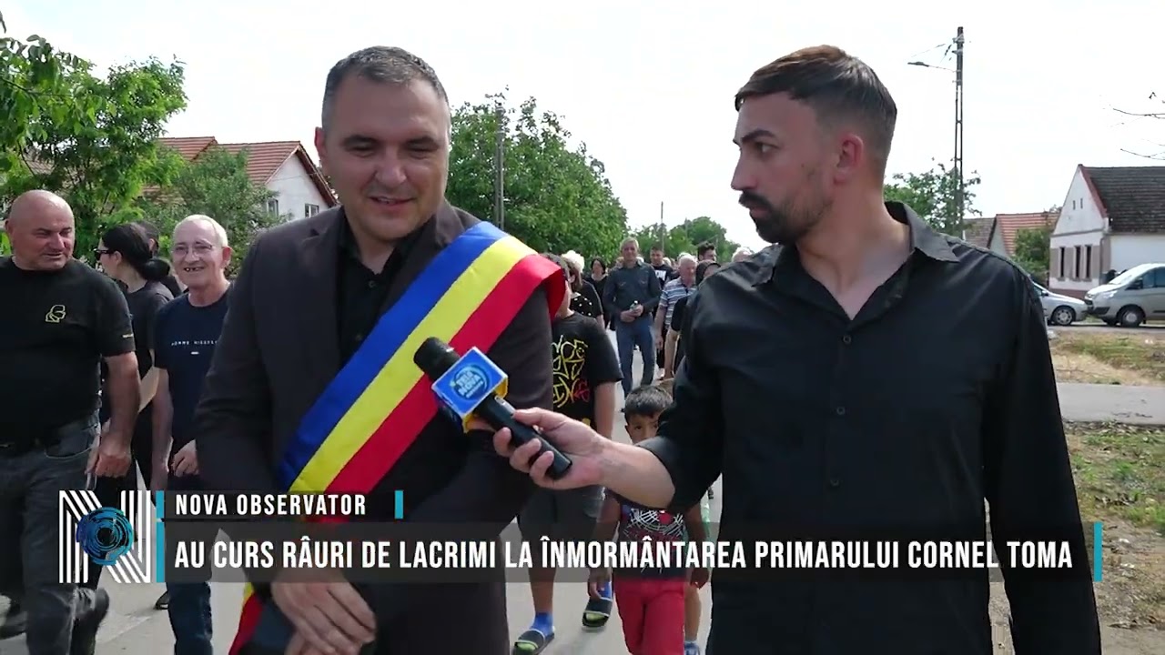 Au curs râuri de lacrimi la înmormântarea primarului Cornel Toma