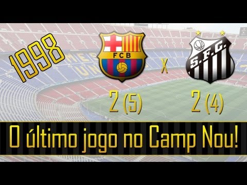 25/08/1998 - O último jogo entre Barcelona e Santos no Camp Nou! - Troféu Joan Gamper 2013