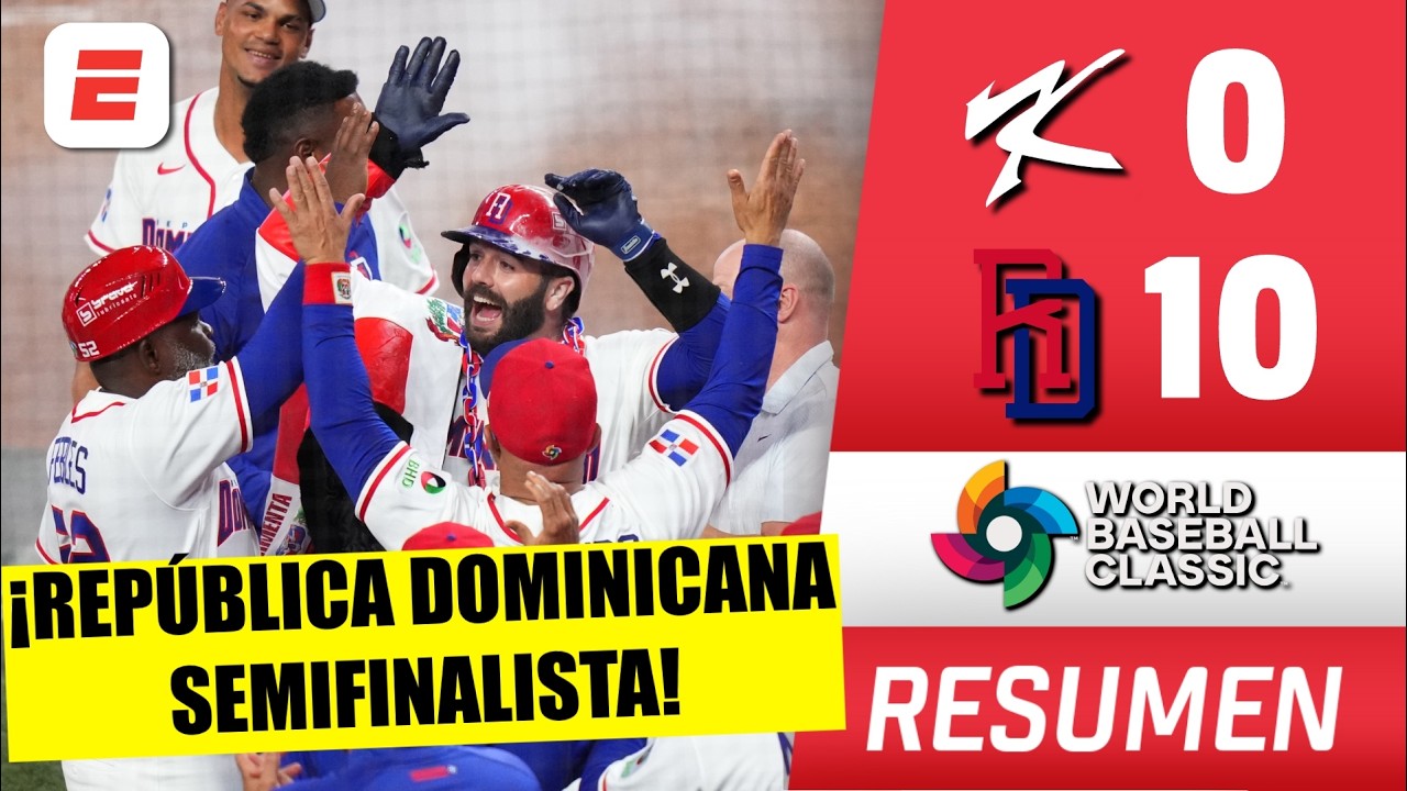 REPÚBLICA DOMINICANA AVANZÓ A LA SEMIFINAL tras noquear a COREA DEL SUR | Clásico Mundial Béisbol