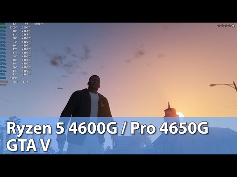 Ryzen 5 4600G / Pro 4650G APU Test - Grand Theft Auto V