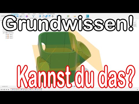 Using sketch and plane correctly Fusion 360 Tutorial German CAD