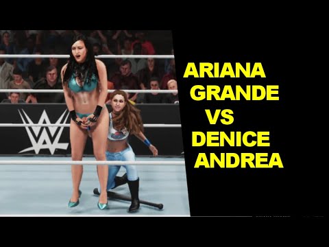 WWE 2K19 Ariana Grande vs Denice Andrea - Extreme Rules