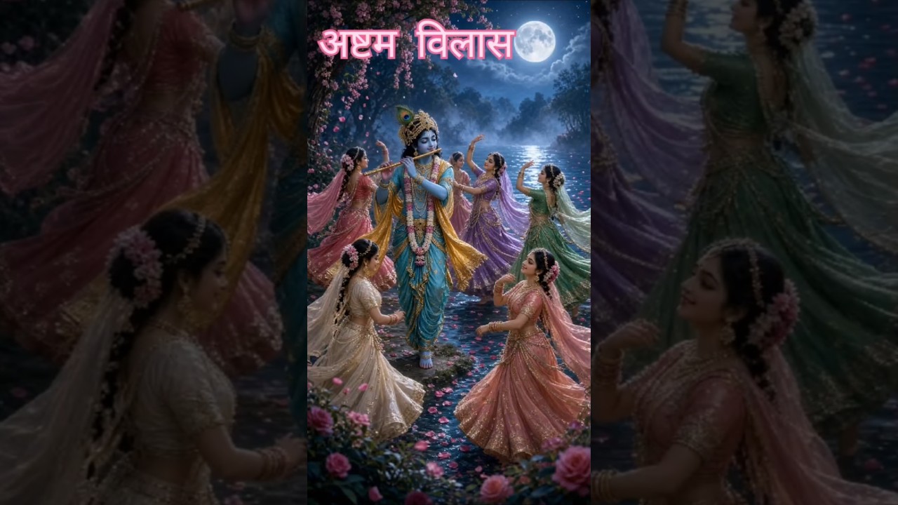 🌸 अष्टम विलास दर्शन 🙏 | श्री राधा रानी की दिव्य कुंज लीला | पुष्टिमार्ग नवविलास उत्सव 🌸#shorts#viral