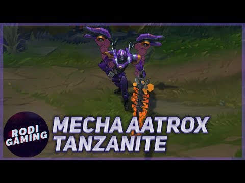 MECHA AATROX TANZANITE - SKIN & CHROMA PREVIEW - LEAGUE OF LEGENDS