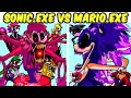 Friday Night Funkin VS Sonic EXE VS Mario EXE Nightmare Of The Mushroom Kingdom FNF MOD