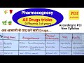 D Pharam Pharmacognosy All Drugs Trick Biological Source Chemical Constituents Use Dpharma